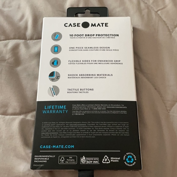 NEW IPHONE 12 MINI CASE-MATE Tough Black - Picture 2 of 4